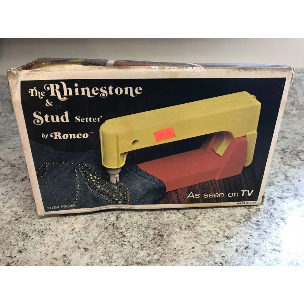 Vintage 1974 Ronco The Rhinestone & Stud Setter Bedazzler Three Punches READ